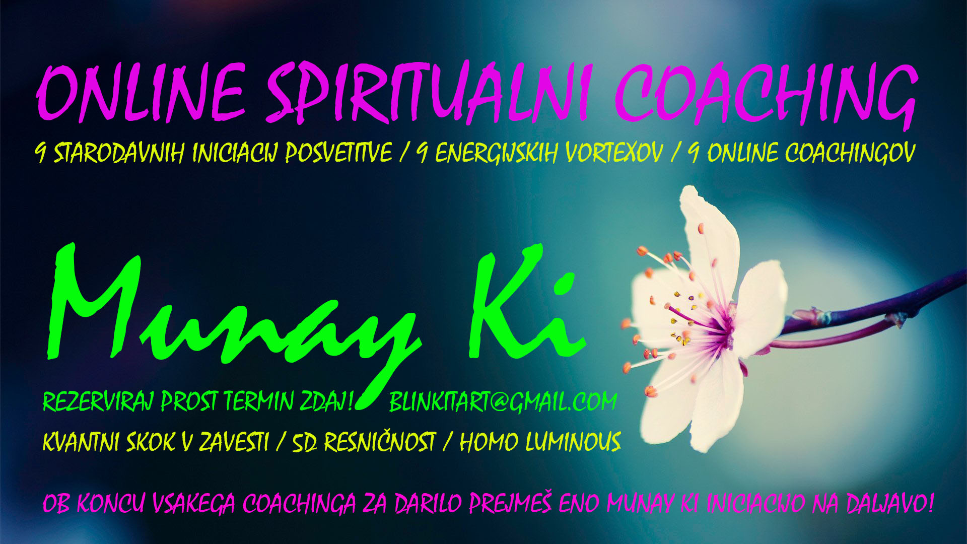 Online Munay Ki Spiritualni Coaching-Individualno Online Munay Ki Spiritualni Coaching-Individualno